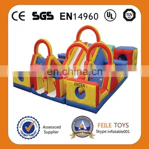 Large Inflatable Obstacle Course for Sale,inflatable Extreme Challenge,two Enters Obstacle Course thumbnail-1