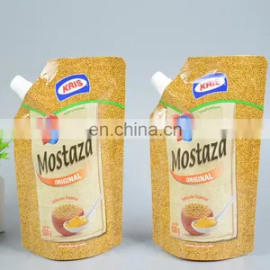 Squeeze Refillable Plastic Packaging Spout Pouches for Food Bag thumbnail-1