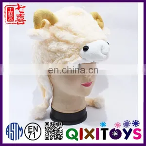 Professional Customized Unique Design High Quality Funny Plush Animal Hats Kids Fur Hat Wholesale thumbnail-2