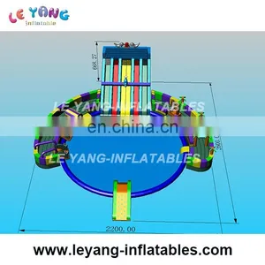2017 New Design Giant Inflatable Water Park With Slide and Pool Used on Land thumbnail-1
