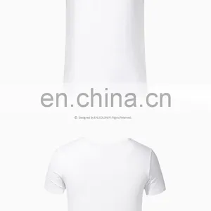 Men's Custom Logo Screen Printing T-shirts Round Neck Fitness Gym T Shirt thumbnail-4