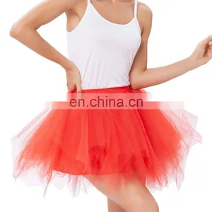 Kate Kasin Soft Tulle Netting Red Crinoline Petticoat Underskirt for Retro Vintage Dress KK000447-3 thumbnail-1