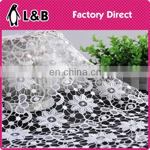 2017 Hot Sale Whtie Milk Silk Flower Embroidery Lace Fabric thumbnail-1