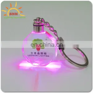 Crystal Led Multicolor Keychains With 3d Model Miniature Keyring thumbnail-3