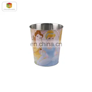 Round Metal Garbage Can thumbnail-1