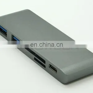 Aluminium 5 in 1 USB 3.0 Type C Hub for Macbook thumbnail-5