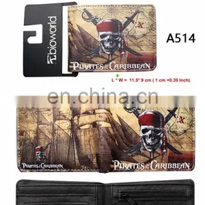 Pirates of the Caribbean Wallet Digital Monster Series of Short Money Wallet Men and Women Models thumbnail-4