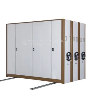 Elegant High Density Office Filing Cabinet Mechanical Mobile Shelving Storage System thumbnail-3