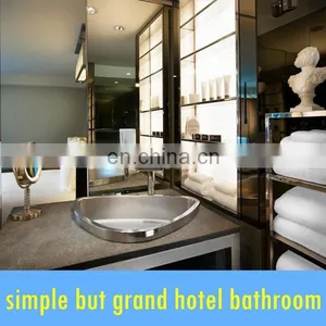 Unique Bathroom Vanity Set With Stainless Polished Chrome Pedestal thumbnail-3