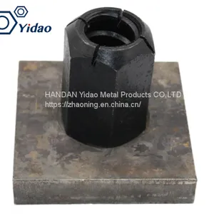 Steel Connectors/flat and Domed Anchor Plate Square/ Concrete Anchor Plates for Thread Steel Bars System thumbnail-4