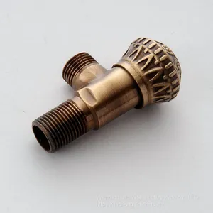 Antique Bronze Triangle Valve in Bathroom Water Stop Valve thumbnail-2