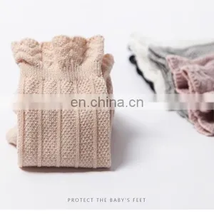 New Spring and Autumn Baby High Lace Stockings, Girls' Solid Color Combed Cotton Loose Mouth Children thumbnail-6