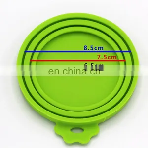 High Quality Universal Pet Food Can Cover Reusable Silicone Pet Can Cover Cat & Dog Can Lid Cover thumbnail-3