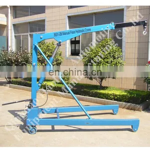 Heavy Duty Manual Hydraulic Mobile Floor Crane 1Ton 2Ton 3Ton thumbnail-5