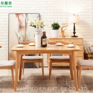 Living Room Home Furniture Elegant Rectangle Wood Dinning Kitchen Table thumbnail-3