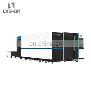 2021 LXSHOW Affordable 6kw 8kw 10kw Enclosed Fiber Laser Cutting Machine With Cover for Sale / 8000w 10000w Fiber Laser Cutter thumbnail-5
