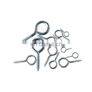 Zinc Plated Eye Screw Close Eye Hook Screw,brass Plated Screw Eyes thumbnail-3