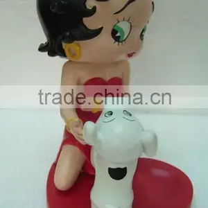 Customized Resin Crafts Statues Betty Boop Figurines thumbnail-1