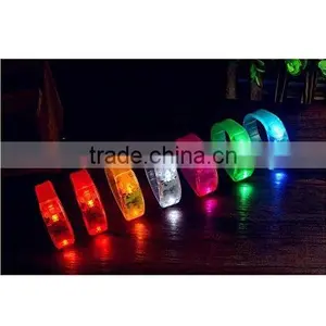 LED Luminous Button Bracelet Bracelet Edition Cheer Wrist Band (White) thumbnail-1