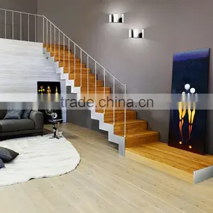 Prefabricated Modern Wood Indoor Stairs thumbnail-1