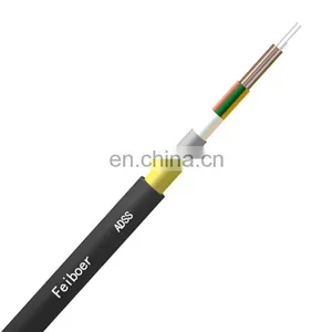 Fibra Optica Adss Double Jacket PE Sheath 80 Meters Span OD 11.6MM 5KN RTS 12 Core B1 ADSS Fiber Optic Cable thumbnail-1