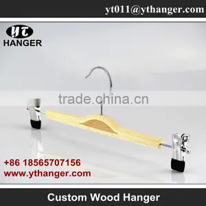 IMY-186 Natural Children Pant Wood Hangers for Bulk thumbnail-1