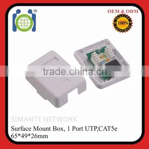 Fast Delivery 1 Port & 2 Port PCB RJ45 UTP FTP ABS LSA Surface Mount Box thumbnail-5