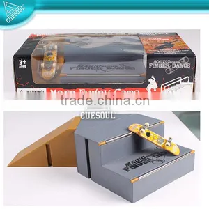 ABS Grey Toy Finger Board Skateboard Stairs Ramps thumbnail-1