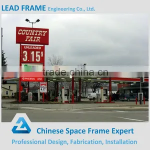 Bottom Price Less Cost of Gas Station Canopy With CE Certification thumbnail-1