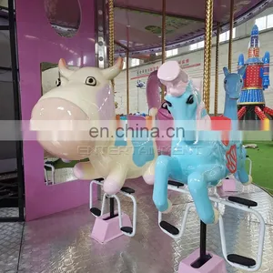 Outdoor and Indoor Carousel Horse Children Fun Games Merry Go Round for Sale thumbnail-4