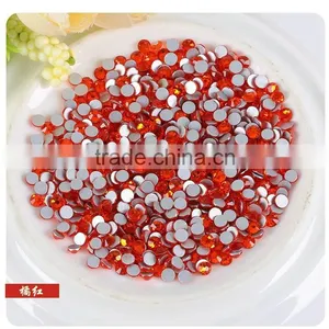 Crystal Round Strass Hot Fix Rhinestone Flat Back Crystals for Phones DIY Loose Beads thumbnail-2