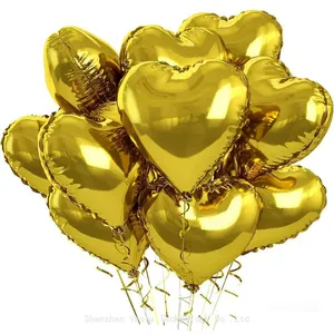 18 Inches Red Heart Love Foil Mylar Balloon for Valentines Anniversary Wedding Engagement Wholesale thumbnail-4