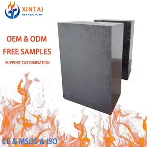 Refractory Bricks Mgo Magnesia Carbon Brick Magnesite Magnesium Carbon EAF BOF Converter/Ladle MgO C Fire Brick thumbnail-1