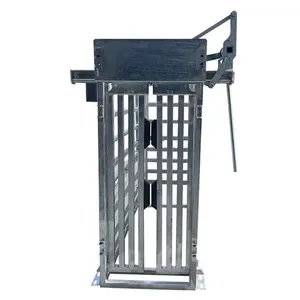 High Quality Heavy-Duty Cattle Crush Equipment With Weighing Scale Squeeze Chutes for Animal Husbandry Fencing Trellis & Gates thumbnail-6