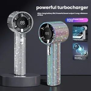 Custom Logo Mini Handheld Fan Wholesale USB Charging Portable 5 Speeds Adjustable Personal Hand Fan For Summer Outdoor thumbnail-3