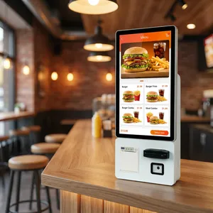Aonpos APK24 Android Self-service Kiosk All In One Kiosk Restaurant Ordering Kiosk Kiosk With 58mm Thermal Printer thumbnail-3