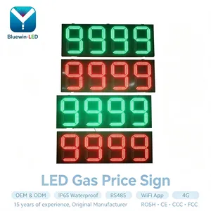 Wireless Control RF Remote Gas Station Electronic LED Number Price Sign Digital Display Board for Sale thumbnail-3