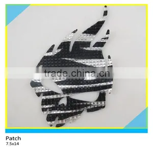 Hotfix Black Mix White Color Paper for Shoes Decoration 7.5x14cm thumbnail-1