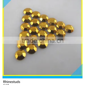 Hotfix Octagon Aluminum Rhinestone Rose Color 2mm/3mm thumbnail-5