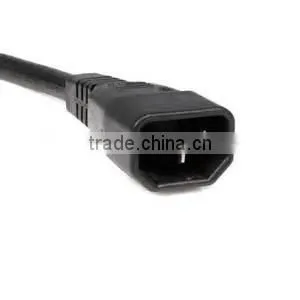 Reliable Brand Top Material C13 / C14 IEC Power Cord Extension Cord Male to Female Cable thumbnail-3