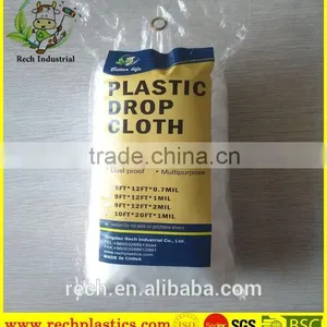 Hot Sale High Quality PE Plastics Painters Drop Cloth Made in China thumbnail-1