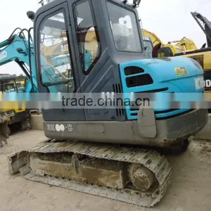SK55 Mini Crawler Excavator Used SK55 5.5t Mini Crawler Excavator Second Hand Kobelco SK55 5.5t Mini Crawler Excavator thumbnail-1