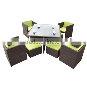 Wicker Cafe Set Cheap Wholesale Rattan Wicker Resin Modern Outdoor Furniture thumbnail-3