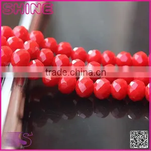 Pujiang Wholesale Factory Price General Colorful Loose Beads 4mm Faceted Roundelle Glass Crystal Beads thumbnail-1