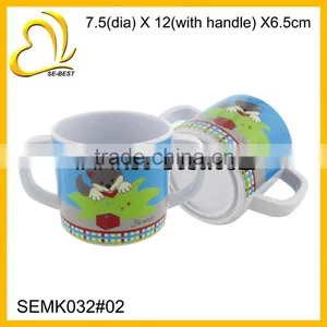 Lovely Melamine Kids Cup With Double Handle, Melamine Mug for Drinking thumbnail-1