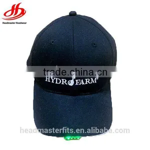 Custom Cotton 6 Panel Embroidery LED Baseball Hats thumbnail-1