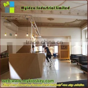SZ-BA005-C231 Modern Reception Counter Pub Bar Counter Bamboo Bar Counter thumbnail-3