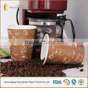 Flexo Printed Coffee Paper Cups With Lids thumbnail-1
