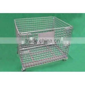 Stackable Steel Wire Mesh Storage Cage thumbnail-1
