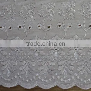 High Quality Polyester or TC Embroidery Lace Fabric for Sale thumbnail-1